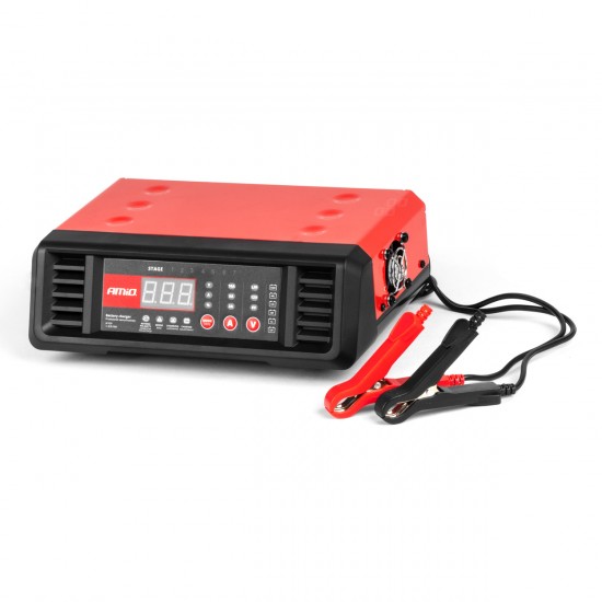 Amio - ΦΟΡΤΙΣΤΗΣ ΜΠΑΤΑΡΙΑΣ 6/12V max10A ΨΗΦΙΑΚΟΣ - 1 τεμ. (04056/AM)