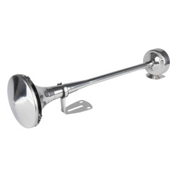 Amio - ΚΟΡΝΑ ΠΝΕΥΜΑΤΙΚΗ ΜΟΝΗ 12/24V 115dB HIGH TONE ΜΗΚΟΣ:520mm ΧΡΩΜΙΟ - 1 ΤΕΜ. (04077/AM)