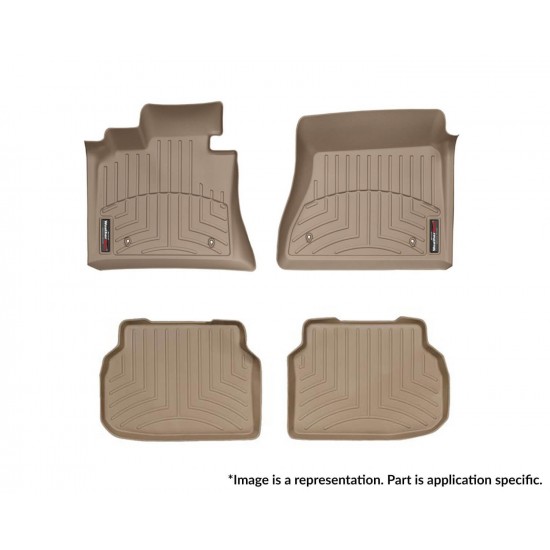 WeatherTech – Προστατευτικά Πατάκια Λάστιχο για Mercedes-Benz C-Class (W203) 05/2000 > 01/2007 4πορτο / Sedan για κορυφαία προστασία εσωτερικού με ανθεκτική κατασκευή παντός καιρού – 1 Σετ (45264-1-2/OTO)
