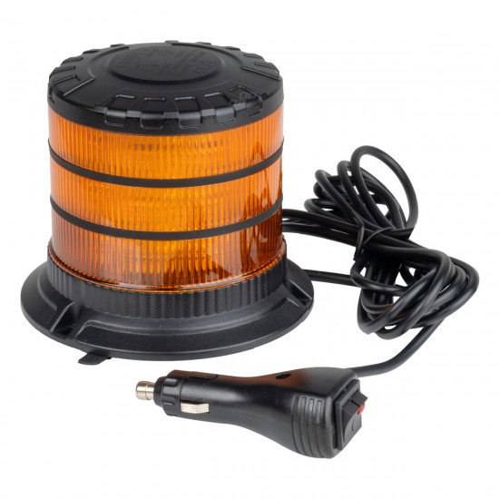 Amio - ΦΑΡΟΣ HEAVY DUTY W30M 12/24V ΠΟΡΤΟΚΑΛΙ 24LED ΜΑΓΝΗΤΙΚΟΣ/ΒΙΔΩΤΟΣ ΜΕ ΦΙΣ ΑΝΑΠΤΗΡΑ Υ128mm Φ110mm - 1 τεμ. (04111/AM)