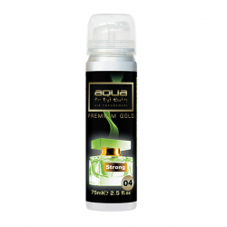 Aqua - ΑΡΩΜΑΤΙΚΟ ΑΥΤΟΚΙΝΗΤΟΥ ΣΕ ΣΠΡΕΙ (SPRAY) ΜΕ ΑΡΩΜΑ STRONG PREMIUM GOLD SERIES 75ml AQUA - 1 TEM. (10-781/AQ)
