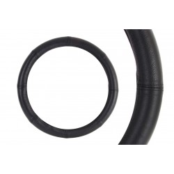 Amio - Κάλυμμα Τιμονιού Μαύρο από Δέρμα 4XL 49-51cm για εξαιρετικά μεγάλα τιμόνια με σταθερό κράτημα και άνεση σε πολύωρη χρήση με ανθεκτική εφαρμογή - 1 Τεμ. (01771/AM)