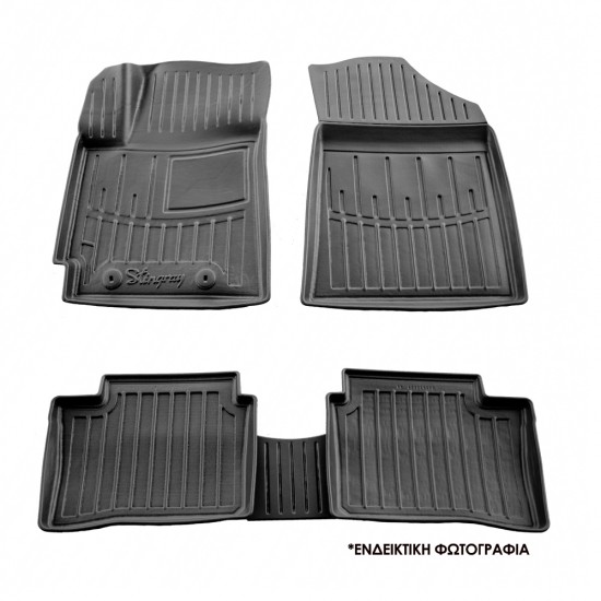 ΠΑΤΑΚΙA ΛΑΣΤΙΧΟ ΣΕ ΣΚΑΦΗ ME KOYMΠΩΜΑΤΑ ΓΙΑ SKODA SUPERB IV 5D 2023+ RACE AXION - 4 Τεμ.