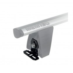 Menabo - DLFIX209FP KIT TYPE FP Άκρα (Πόδια) για Μπάρες Οροφής Delta / Omega / χρώματος Black / Silver - 1 Σετ (10670/MB)