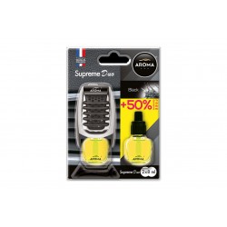 AMiO - Αρωματικό Αεραγωγού Αυτοκινήτου Aroma Supreme Duo Black Αεραγωγού με Ρύθμιση Έντασης (+50% Περιεχόμενο) - 1 Τεμ. (A92259/AM)