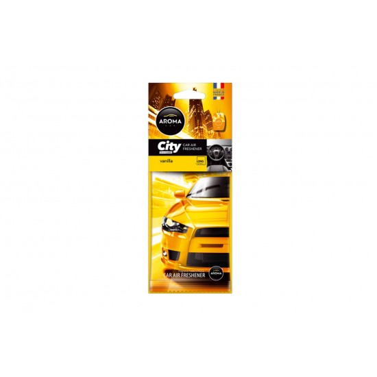Amio – Αρωματικό Αυτοκινήτου Κρεμαστό Aroma City Card Vanilla για Φρεσκάδα & Καθημερινή Χρήση – 1 Τεμ. (A92669/AM)