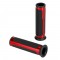 ΧΕΡΟΥΛΙΑ MOTO STYLE GRIP ΜΑΥΡΟ/ΚΟΚΚΙΝΟ ΧΡΩΜΑ 22mm+25mm 12cm LAMPA - 2 τεμ.