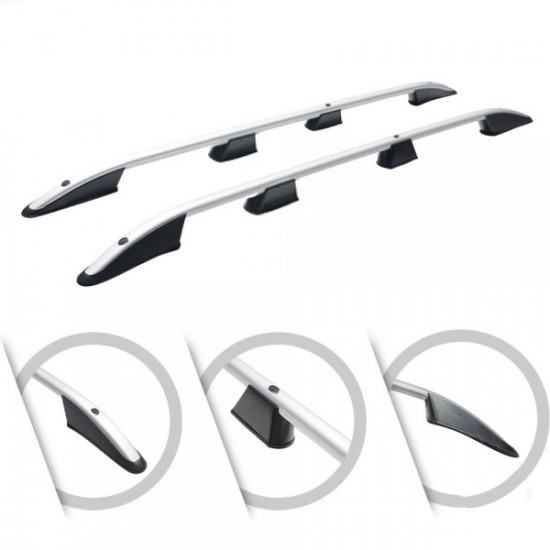 ΜΠΑΡΕΣ ΟΡΟΦΗΣ ΓΙΑ FORD TRANSIT CONNECT / TOURNEO CONNECT / VW CADDY 2021+ ΠΑΡΑΛΛΗΛΕΣ L1 ΑΛΟΥΜΙΝΙΟΥ ΑΣΗΜΙ ΟMTEC - 2 TEMΑΧΙΑ