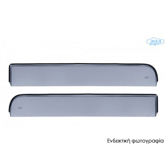 ΖΕΥΓΑΡΙ ΜΠΡΟΣΤΙΝΟΙ ΑΝΕΜΟΘΡΑΥΣΤΕΣ ΓΙΑ CITROEN JUMPER 4/5D 1993-2007 / PEUGEOT BOXER 1995-2005 / FIAT DUCATO 1994-2006 ΑΠΟ ΕΥΚΑΜΠΤΟ ΧΥΤΟ ΑΚΡΥΛΙΚΟ ΓΥΑΛΙ (CAST ACRYLIC GLASS) DGA - 2 ΤΕΜ.