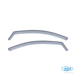 ΖΕΥΓΑΡΙ ΜΠΡΟΣΤΙΝΟΙ ΑΝΕΜΟΘΡΑΥΣΤΕΣ ΓΙΑ TOYOTA AURIS 5D 2012-2019 / AURIS TOURING SPORTS 2013-2019 ΑΠΟ ΕΥΚΑΜΠΤΟ ΧΥΤΟ ΑΚΡΥΛΙΚΟ ΓΥΑΛΙ DGA - 2 ΤΕΜ.