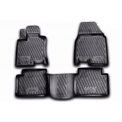 ΠΑΤΑΚΙΑ ΣΕ ΣΚΑΦΗ TPE ΛΑΣΤΙΧΟ ΓΙΑ NISSAN QASHQAI+2 09/2008-2014  ΣΕ ΜΑΥΡΟ ΧΡΩΜΑ NOVLINE - 4 ΤΕΜ.