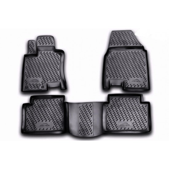 ΠΑΤΑΚΙΑ ΣΕ ΣΚΑΦΗ TPE ΛΑΣΤΙΧΟ ΓΙΑ NISSAN QASHQAI+2 09/2008-2014  ΣΕ ΜΑΥΡΟ ΧΡΩΜΑ NOVLINE - 4 ΤΕΜ.