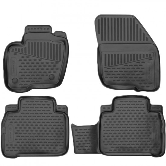 ΠΑΤΑΚΙΑ ΣΕ ΣΚΑΦΗ TPE ΛΑΣΤΙΧΟ ΓΙΑ FORD S-MAX II / GALAXY III 5D 2015+   ΣΕ ΜΑΥΡΟ ΧΡΩΜΑ NOVLINE - 4 ΤΕΜ.