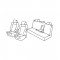 Lampa - Καλύμματα Καθισμάτων Superior για Volkswagen Golf Mk6 11/2008-10/2012 3/5πορτο Hatchback - 1 σετ (L.QF37057F)