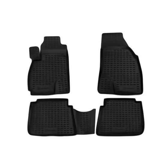 ΠΑΤΑΚΙΑ ΣΕ ΣΚΑΦΗ TPE ΛΑΣΤΙΧΟ ΓΙΑ HYUNDAI SANTA FE 01/2001-02/2006  ΣΕ ΜΑΥΡΟ ΧΡΩΜΑ NOVLINE - 4 ΤΕΜ.