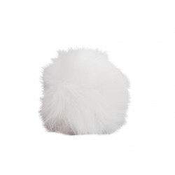 ΚΑΛΥΜΜΑ ΓΙΑ ΠΟΜΟΛΟ ΤΑΧΥΤΗΤΩΝ FLUFFY FUR COVER ΛΕΥΚΟ ΓΟΥΝΙΝΟ ΧΝΟΥΔΩΤΟ SIMONI RACING - 1 TEM.