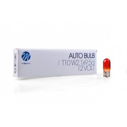 T10 WY5W 12V 5W W2,1x9,5d ΠΟΡΤΟΚΑΛΙ (ΚΑΡΦΩΤΟ ΑΚΑΛΥΚΟ) STANDARD ΑΛΟΓΟΝΟΥ ΚΟΥΤΙ 10ΤΕΜ. M-TECH