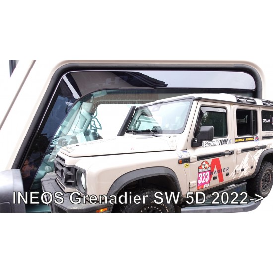 Heko - Ανεμοθραύστες Παραθύρων Για Ineos Grenadier Station Wagon 2022 > 5πορτο υλικό Acrylic Χρώμα Φιμέ - 2 τεμ. (ΑΝΕΜ.10702)