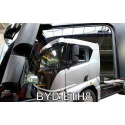 Heko - Ανεμοθραύστες Παραθύρων Για BYD ETH8 2023 > 2πορτο υλικό Acrylic Χρώμα Φιμέ - 2 τεμ. (ΑΝΕΜ.11301/TRUCK)