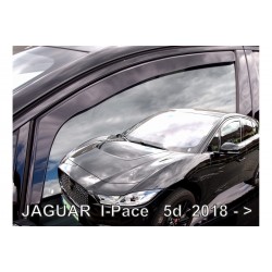 ΑΝΕΜΟΘΡΑΥΣΤΕΣ ΓΙΑ JAGUAR I-PACE 5D 2018+  ΖΕΥΓΑΡΙ ΑΠΟ ΕΥΚΑΜΠΤΟ ΦΙΜΕ ΠΛΑΣΤΙΚΟ HEKO - 2 ΤΕΜ.