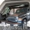 Heko – Ανεμοθραύστες Εμπρός Παραθύρων για Jeep Wrangler / Gladiator JL 5D 2019+, από εύκαμπτο φιμέ πλαστικό για προστασία και άνεση – 2 Τεμ. (ΑΝΕΜ.19132)