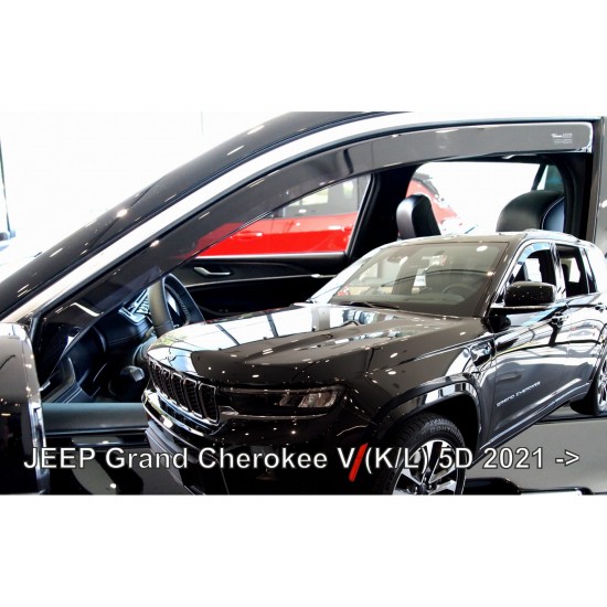 ΑΝΕΜΟΘΡΑΥΣΤΕΣ ΓΙΑ JEEP GRAND CHEROKEE WL 5D 2021+ ΖΕΥΓΑΡΙ ΑΠΟ ΕΥΚΑΜΠΤΟ ΦΙΜΕ ΠΛΑΣΤΙΚΟ HEKO - 2 ΤΕΜ.