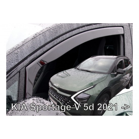 ΑΝΕΜΟΘΡΑΥΣΤΕΣ ΓΙΑ KIA SPORTAGE 5D 2021+  ΖΕΥΓΑΡΙ ΑΠΟ ΕΥΚΑΜΠΤΟ ΦΙΜΕ ΠΛΑΣΤΙΚΟ HEKO - 2 ΤΕΜ.