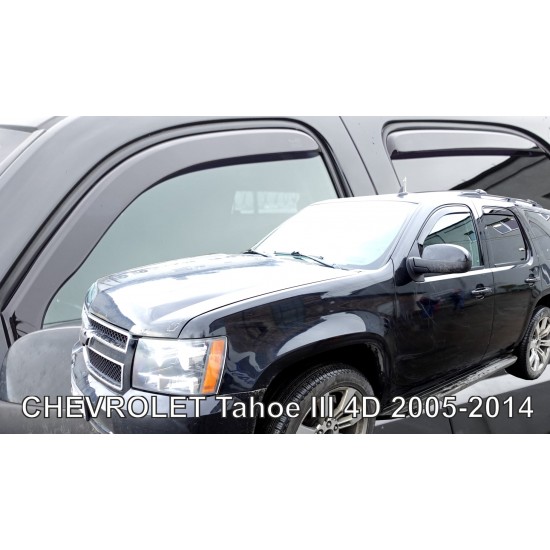 Heko – Ανεμοθραύστες Παραθύρων για Chevrolet Tahoe SUV 4πορτο 2005 > 2014 (Εμπρός & Πίσω) – 4 Τεμ. (ANEM.SET10554)