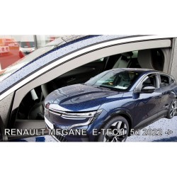 ΑΝΕΜΟΘΡΑΥΣΤΕΣ ΓΙΑ RENAULT MEGANE E-TECH 5D 2022+? ΖΕΥΓΑΡΙ ΑΠΟ ΕΥΚΑΜΠΤΟ ΦΙΜΕ ΠΛΑΣΤΙΚΟ HEKO - 2 ΤΕΜ.