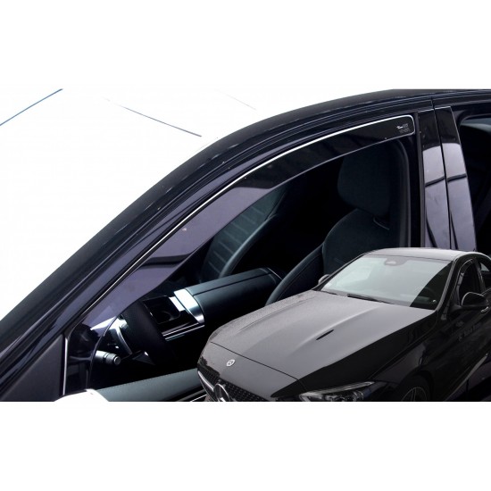 ΑΝΕΜΟΘΡΑΥΣΤΕΣ ΓΙΑ MERCEDES C-KLAS W206 4D 2021+ -  ΑΥΤΟΚΙΝΗΤΟΥ ΑΠΟ ΕΥΚΑΜΠΤΟ ΦΙΜΕ ΠΛΑΣΤΙΚΟ HEKO - 2 ΤΕΜ.