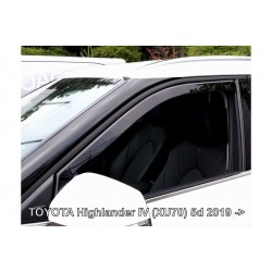 ΑΝΕΜΟΘΡΑΥΣΤΕΣ ΓΙΑ TOYOTA HIGHLANDER (XU70) 5D 2019+ ΑΥΤΟΚΙΝΗΤΟΥ ΑΠΟ ΕΥΚΑΜΠΤΟ ΦΙΜΕ ΠΛΑΣΤΙΚΟ HEKO - 2 ΤΕΜ.