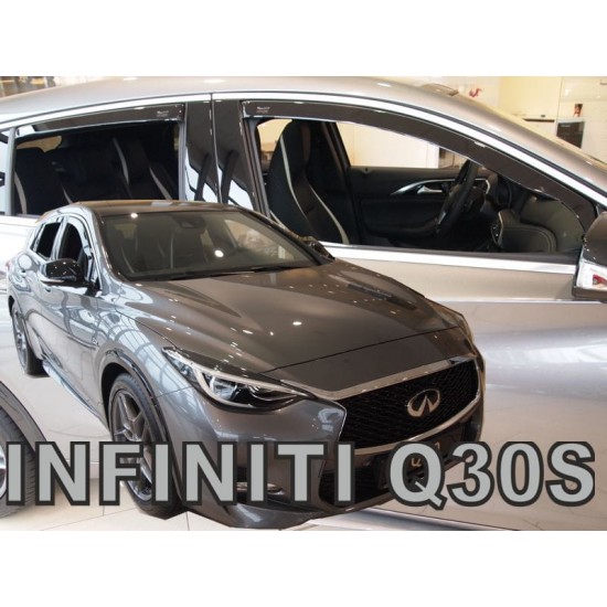 ΑΝΕΜΟΘΡΑΥΣΤΕΣ ΓΙΑ INFINITY Q30S 5D 2015-2019 ΣΕΤ ΑΥΤΟΚΙΝΗΤΟΥ ΑΠΟ ΕΥΚΑΜΠΤΟ ΦΙΜΕ ΠΛΑΣΤΙΚΟ HEKO - 4 ΤΕΜ.