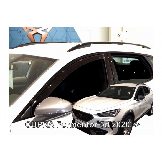 ΑΝΕΜΟΘΡΑΥΣΤΕΣ ΓΙΑ MERCEDES EQC N293 5D 2019+ / CUPRA FORMENTOR 5D 2020+ ΑΥΤΟΚΙΝΗΤΟΥ ΑΠΟ ΕΥΚΑΜΠΤΟ ΦΙΜΕ ΠΛΑΣΤΙΚΟ HEKO - 2 ΤΕΜ.