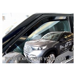 ΑΝΕΜΟΘΡΑΥΣΤΕΣ ΓΙΑ FORD EXPLORER 5D 2019+ ΣΕΤ ΑΥΤΟΚΙΝΗΤΟΥ ΑΠΟ ΕΥΚΑΜΠΤΟ ΦΙΜΕ ΠΛΑΣΤΙΚΟ HEKO - 4 ΤΕΜ.