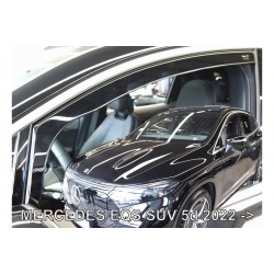 ΑΝΕΜΟΘΡΑΥΣΤΕΣ ΓΙΑ MERCEDES EQS SUV 5D 2022+ ΣΕΤ ΑΥΤΟΚΙΝΗΤΟΥ ΑΠΟ ΕΥΚΑΜΠΤΟ ΦΙΜΕ ΠΛΑΣΤΙΚΟ HEKO - 4 ΤΕΜ.