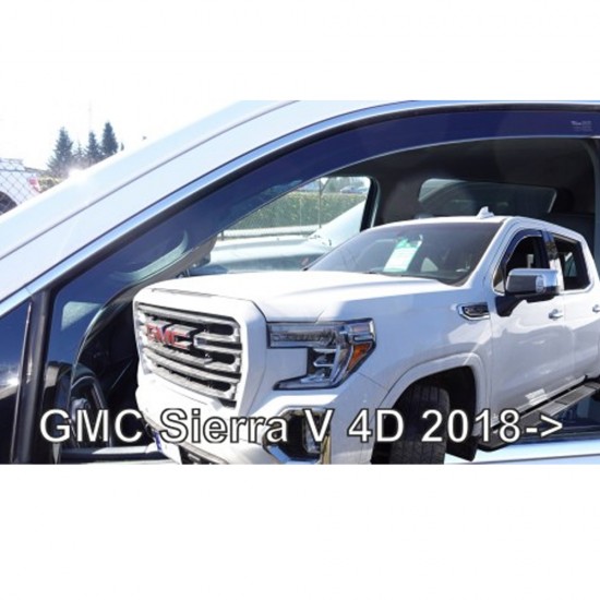 ΑΝΕΜΟΘΡΑΥΣΤΕΣ ΓΙΑ GMC SIERRA V 4D 2018+ ΣΕΤ ΑΥΤΟΚΙΝΗΤΟΥ ΑΠΟ ΕΥΚΑΜΠΤΟ ΦΙΜΕ ΠΛΑΣΤΙΚΟ HEKO - 4 ΤΕΜ.