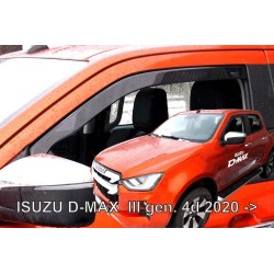 ΑΝΕΜΟΘΡΑΥΣΤΕΣ ΓΙΑ ISUZU D-MAX 2D/4D 2020+ ΖΕΥΓΑΡΙ ΑΠΟ ΕΥΚΑΜΠΤΟ ΦΙΜΕ ΠΛΑΣΤΙΚΟ HEKO - 2 ΤΕΜ.