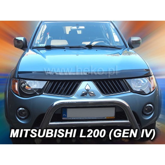 ΑΝΕΜΟΘΡΑΥΣΤΗΣ ΚΑΠΩ ΑΥΤΟΚΙΝΗΤΟΥ ΓΙΑ MITSUBISHI L200 2006-2016 ΜΠΡΟΣΤΙΝΟΣ ΑΠΟ ΕΥΚΑΜΠΤΟ ΦΙΜΕ ΠΛΑΣΤΙΚΟ HEKO - 1 ΤΕΜ.