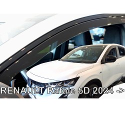 ΑΝΕΜΟΘΡΑΥΣΤΕΣ ΓΙΑ RENAULT RAFALE 5D 2024+ ΣΕΤ ΑΥΤΟΚΙΝΗΤΟΥ ΑΠΟ ΕΥΚΑΜΠΤΟ ΦΙΜΕ ΠΛΑΣΤΙΚΟ HEKO - 4 ΤΕΜ.