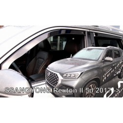 ΑΝΕΜΟΘΡΑΥΣΤΕΣ ΓΙΑ SSANGYONG REXTON 5D 2017+ ΣΕΤ ΑΥΤΟΚΙΝΗΤΟΥ ΑΠΟ ΕΥΚΑΜΠΤΟ ΦΙΜΕ ΠΛΑΣΤΙΚΟ HEKO - 4 ΤΕΜ.