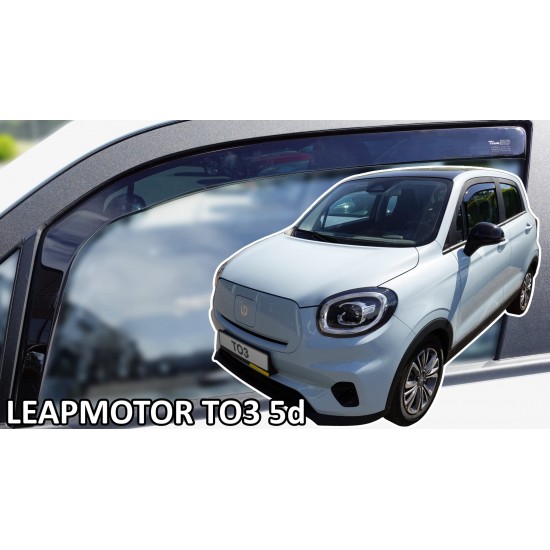 Heko - Ανεμοθραύστες Παραθύρων Για Leapmotor T03 2020 > 5πορτο υλικό Acrylic Χρώμα Φιμέ - 2 τεμ. (ΑΝΕΜ.29119)