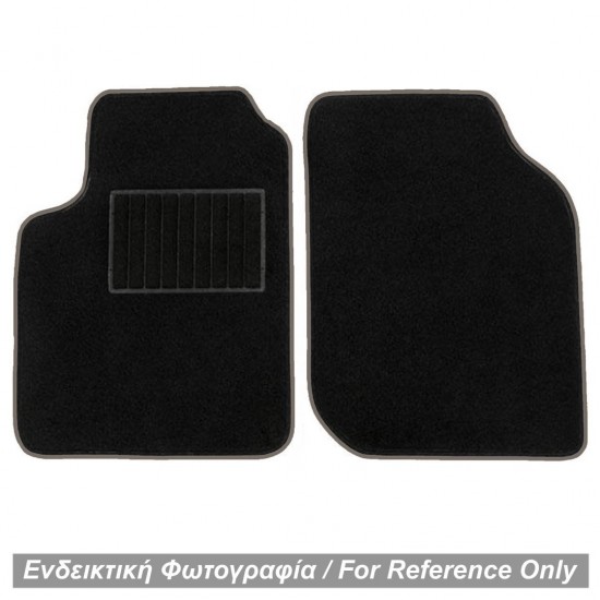 ΠΑΤΑΚΙΑ ΜΟΚΕΤΑ ΓΙΑ MERCEDES SMART 450 1998-2006 ΜΑΥΡΟ ΜΕ ΓΚΡΙ ΡΕΛΙ RACE AXION - 2 ΤΕΜ.