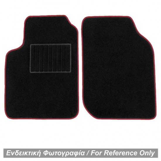 ΠΑΤΑΚΙΑ ΜΟΚΕΤΑ ΓΙΑ MERCEDES SMART 451 2007-2014 ΜΑΥΡΟ ΜΕ ΚΟΚΚΙΝΟ ΡΕΛΙ RACE AXION - 2 ΤΕΜ.