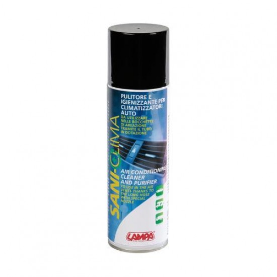 Lampa - Καθαριστικό Σπρέι Air Condition A/C Sani-Clima 400 ml με Σωληνάκι Επέκτασης για Καθαρισμό και Εξουδετέρωση Οσμών Κλιματισμού Αυτοκινήτου - 1 Τεμ. (ΧΜ.L3820.5)