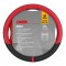 Lampa - Κάλυμμα Τιμονιού Φορτηγού NOBLE από Skeentex M 44-46εκ. Άοσμο Μαλακό αντιολισθητικό εύκολη τοποθέτηση φαρδιά λαβή 10εκ. Μαύρο / Κόκκινο - 1 τεμ. (L9708.7)