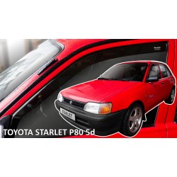 Heko - Ανεμοθραύστες Παραθύρων Για Toyota Starlet (P80) 1989 > 1996 5πορτο υλικό Acrylic Χρώμα Φιμέ - 2 τεμ. (ΑΝΕΜ.29692)
