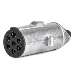 Amio – Πρίζα Κοτσαδόρου 24V 7PIN Type N Αλουμινίου Heavy Duty για Ασφαλή Σύνδεση & Καθημερινή Χρήση – 1 Τεμ. (04790/AM)