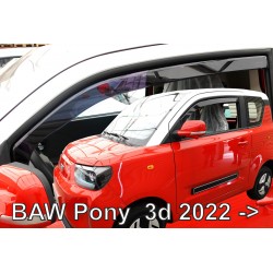 Heko - Ανεμοθραύστες Παραθύρων Για BAW Pony 2022 > 3πορτο υλικό Acrylic Χρώμα Φιμέ - 2 τεμ. (ΑΝΕΜ.15021)