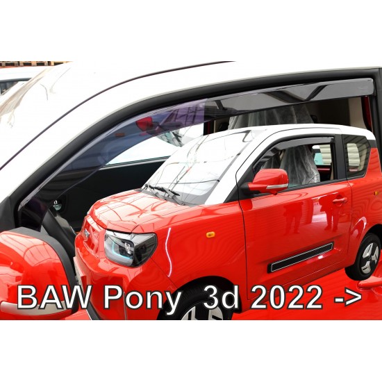 Heko - Ανεμοθραύστες Παραθύρων Για BAW Pony 2022 > 3πορτο υλικό Acrylic Χρώμα Φιμέ - 2 τεμ. (ΑΝΕΜ.15021)