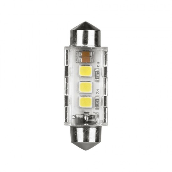 ΛΑΜΠΑΚΙΑ ΠΛΑΦΟΝΙΕΡΑΣ 12/24V 12x36mm 240/220lm 6.500K ΔΙΠΛΗΣ ΠΟΛ/ΤΑΣ LED CAN-BUS PRO-USER SERIES 1ΤΕΜ